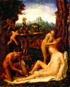Venus bij haar Toilet door Theodor Baierl