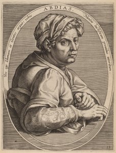 Abdias door Theodor Galle after Jan van der Straet