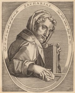 Zacharias door Theodor Galle after Jan van der Straet