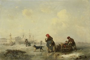 De Neva in Sint-Petersburg (Leningrad) in de winter