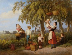 De kersenpluk door Theodor Hosemann