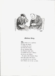 Illustratie uit het boek Verhalen van Munthe, Peter en uitgegeven door Dybwad (no, 1896) door Theodor Kittelsen