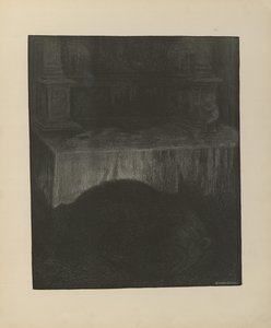 Illustratie uit het boek Svartedauen van Kittelsen, Th. en uitgegeven door L.E. Tvedte (no, 1901) door Theodor Kittelsen