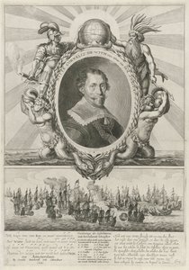 Portret van Witte Cornelisz. de With door Theodor Matham