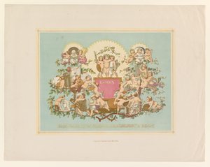 Loterijbiljet van kunstenaarsvereniging Malkasten door Theodor Mintrop