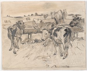 Kalveren bij de bron van Gammelgård