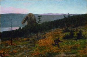 Askeladden en de trol door Theodor Kittelsen