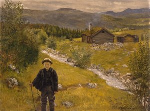 Afscheid moeder door Theodor Kittelsen
