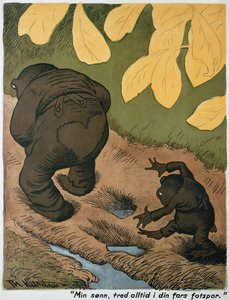 In vaders voetsporen door Theodor Kittelsen