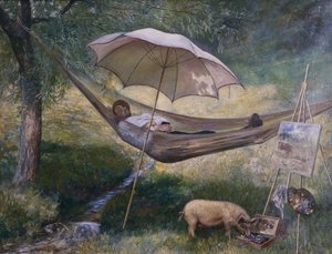 Zelfportret door Theodor Kittelsen