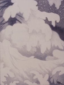 Slapende vrouw in parels en linnen door Theodor Kittelsen