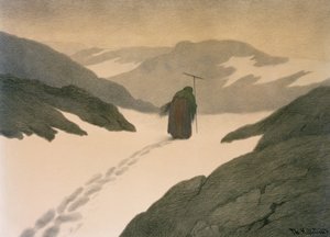 De plaag op de berg door Theodor Kittelsen