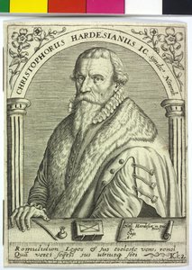 Christoph Hardesheim door Theodor de Bry