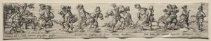 Dans van boeren door Theodor de Bry