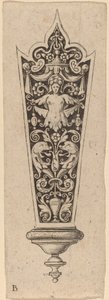 Ornament voor Mesheft door Theodor de Bry