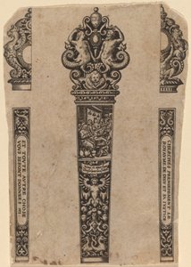 Ornament voor Mesgreep door Theodor de Bry