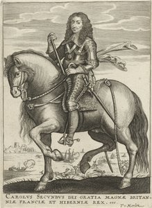 Portret van Karel II, koning van Engeland door Theodor van Merlen (II)