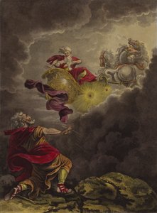 Elia Opgenomen in de Hemel door Theodore (after) Lane