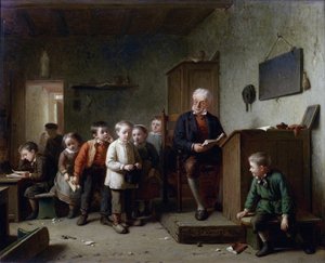 La salle de classe door Theodore Bernard de Heuvel