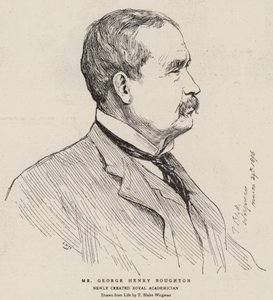 De heer George Henry Boughton door Theodore Blake Wirgman