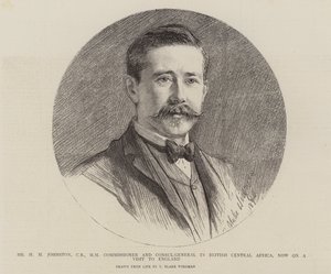 De heer H H Johnston, Commissaris en Consul-Generaal in Brits Centraal-Afrika, nu op bezoek in Engeland door Theodore Blake Wirgman