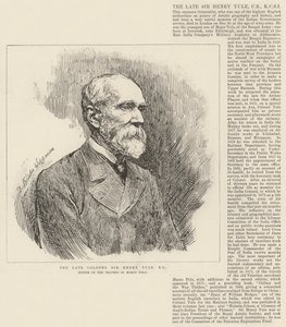 De Wijlen Kolonel Sir Henry Yule, RE, Redacteur van De Reizen van Marco Polo door Theodore Blake Wirgman