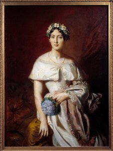 Portret van Mademoiselle de Cabarrus (Marie-Therese de Cabarrus) door Théodore Chassériau