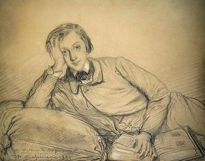 Portret van Raymond de Magnoncourt door Théodore Chassériau