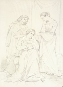 Vermoedelijk Portret van de Graaf Oscar de Ranchicourt en zijn Familie in Troubadour Kostuums