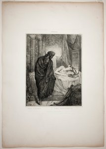 Toch moet ze sterven, plaat elf uit Othello door Théodore Chassériau