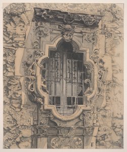 Roosvenster, Mission San Jose door Theodore Gentilz