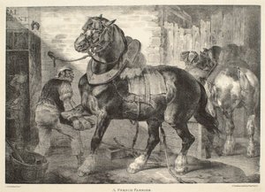 Een Franse hoefsmid door Theodore Gericault