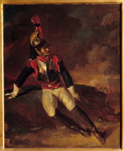 Een slagschip raakt gewond. Schilderij door Theodore Gericault (1791-1824) door Theodore Gericault