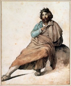Een Italiaanse bergbewoner door Theodore Gericault