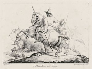 Slagers van Rome (Roman Butchers) door Theodore Gericault