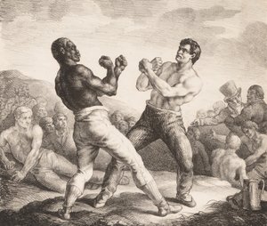 Boksers, 1818 door Theodore Gericault