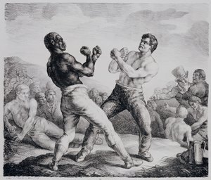 Boksers, 1818 door Theodore Gericault