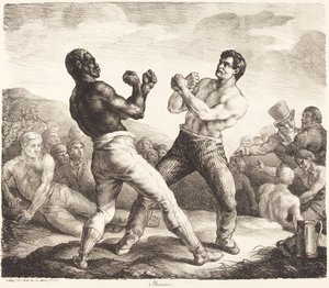 Boxeurs door Theodore Gericault