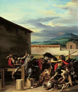 Vee Markt door Theodore Gericault