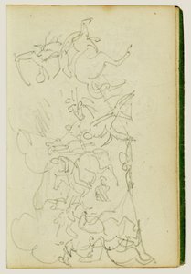 Cavaleriegevecht door Theodore Gericault