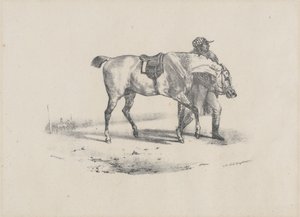 Een paard dat voor de race wordt uitgelaten (A Horse Being Walked Before the Race)