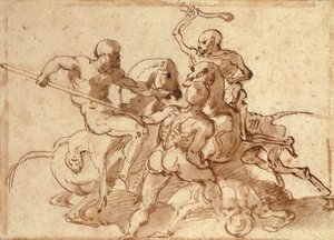 Gevecht met de dood door Theodore Gericault