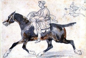 Engelse slager te paard door Theodore Gericault