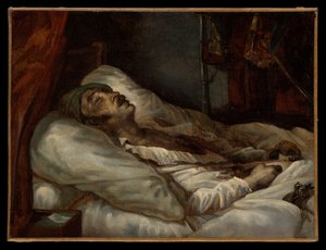 Generaal Letellier op zijn sterfbed door Theodore Gericault