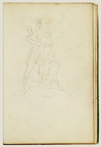 Groep van drie figuren door Theodore Gericault