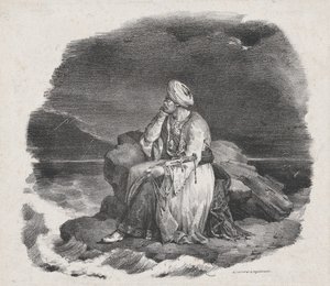 Ik droom van haar in de beukende golven, 1818