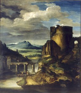 Landschap met een graf