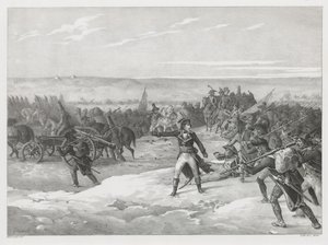 Tocht door de woestijn (March in the Desert) door Theodore Gericault