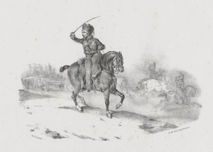 Artillerieofficier die de aanval leidt (An Artillery Officer Commanding the Charge)