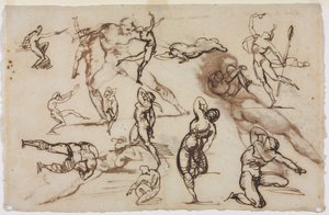 Blad met schetsen (verso)